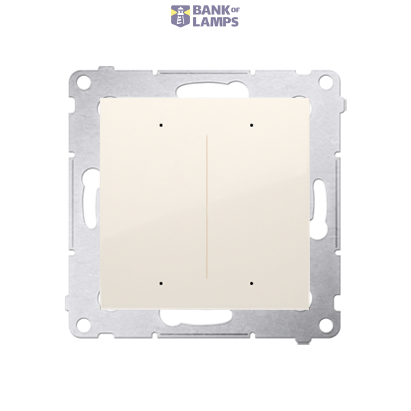 Double lighting controller [Wi-Fi] - SWITCH D, 2 x 6A, 230V, (module), cream white/electro white image 1