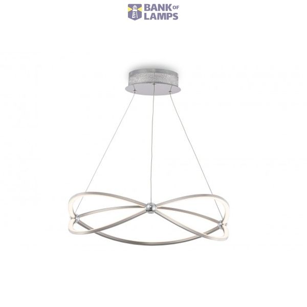 Modern Weave Pendant Lamp Nickel image 3