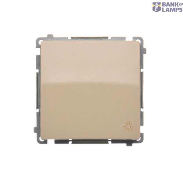 Light push button, (module), 16AX, Screw, beige image 1
