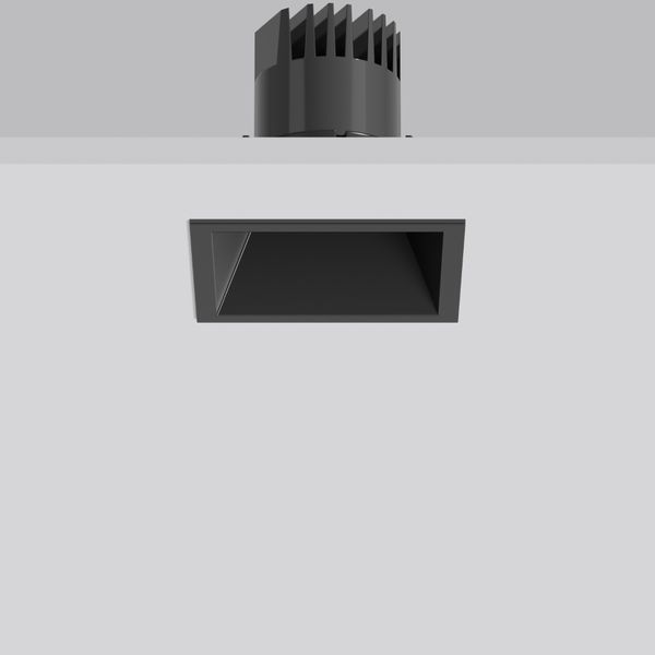 LEVIDO square, 7,5 / 12 W, 650 / 1000 lm, 840, black, Phase-cut Recess image 1