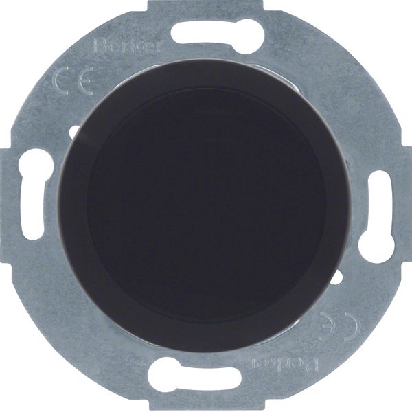 Blind plug centre plate, base + spreader claws, 1930/glass, black glos image 1