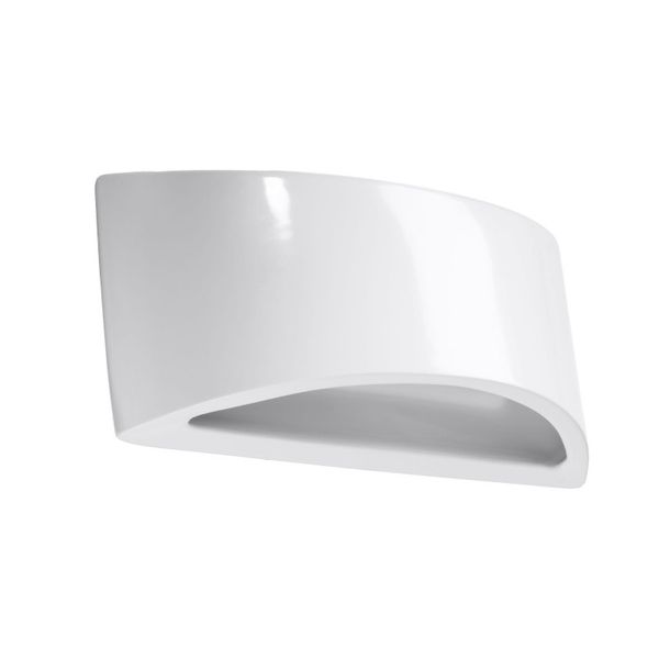 VIXEN VARNISHED WALL LAMP WHITE GLOSS G9 1X40W IP20 image 1