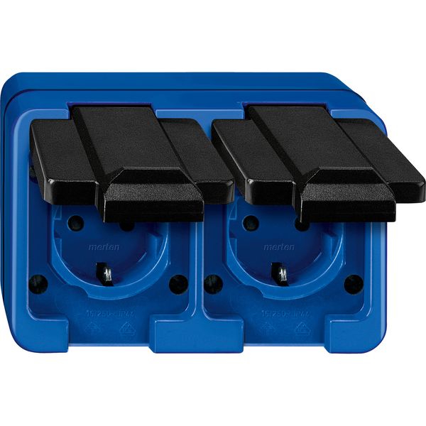 SCHUKO socket 10/16A 250V IP44 image 1