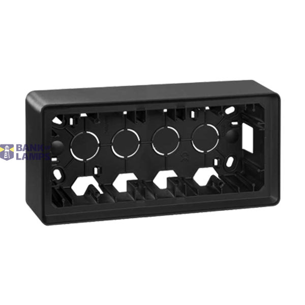 Surface mounted triple box, graphite image 1