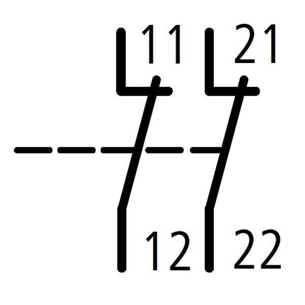Auxiliary contact for contacter size 2-3, 2 NC image 3