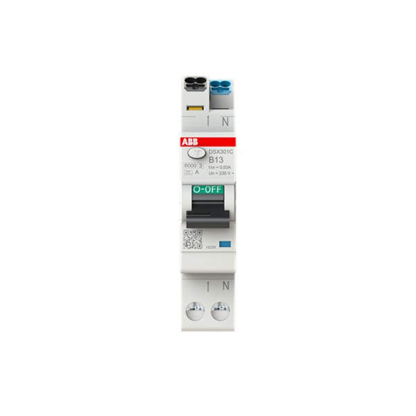 DSX301CA-B13/0,03 FI/LS-Switch, 1 TE 6kA, 1P+N, Type A, B13, 30mA image 1