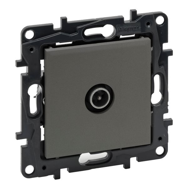 TV SOCKET TERMINAL MEDIUM GREY image 1
