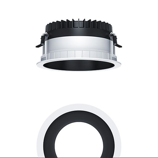 PANOS R R200 1k-930 SWI H BK WH - LED ceiling-recessed luminaire image 1