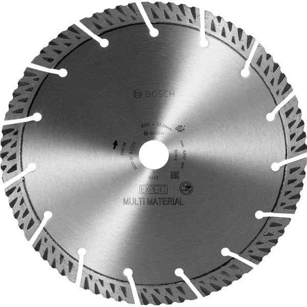 EXPERT MultiMaterial Diamond Cutting Disc 230 x 22.23 x 2.4 x 15 mm image 1