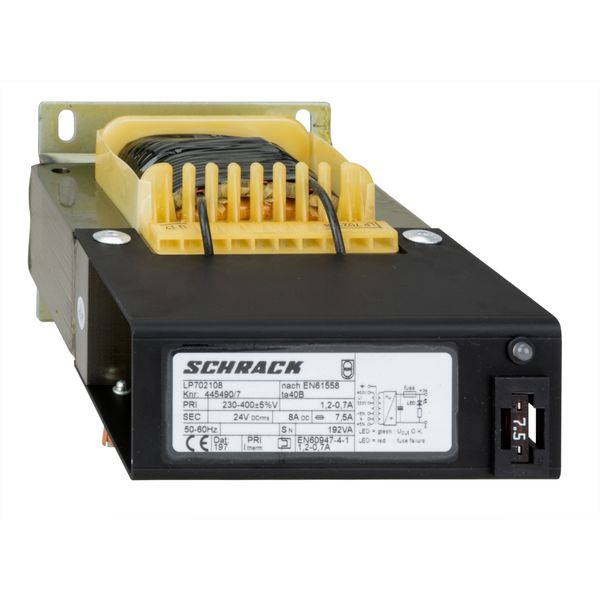 Single-phase Power Supply, non-controlled, 230-400/24VDC, 8A (The price is shown without markup on metals. Request a quote for accurate information) image 1