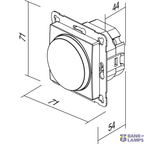 DIMMER ROTATIVE 2WAY LED 100W PW XO 4415047 image 5