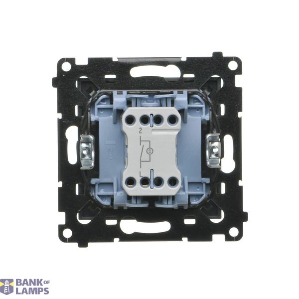 Roller blind push button 1-0-2, (module), Simon 24, IP20/IP44, 10A, graphite mat image 1
