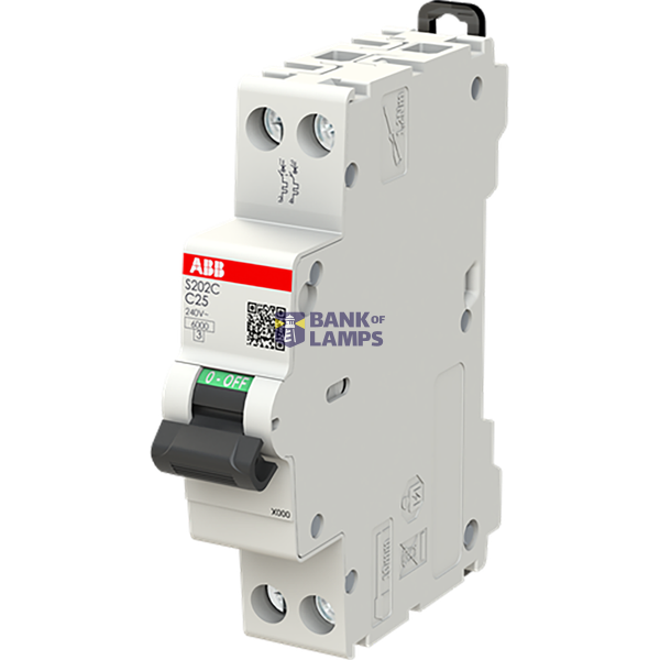 S202C-C25 Compact MCB S200C 2P 25A Curve C 6kA image 2