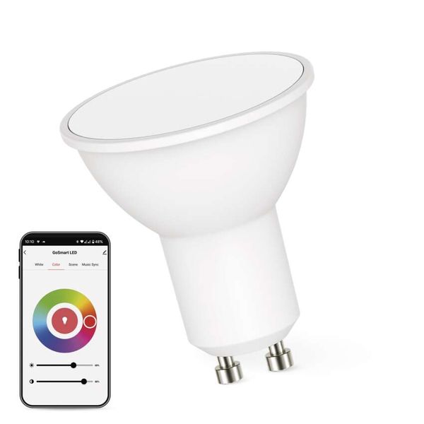 LED Bulb GoSmart MR16 / GU10 / 4.8 W (35 W) / 400 lm / RGB / dimmable / WiFi image 1