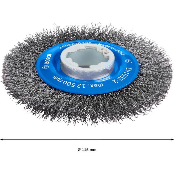 X-LOCK Wire wheels Crimped 115mm Steel 0.3mm image 2