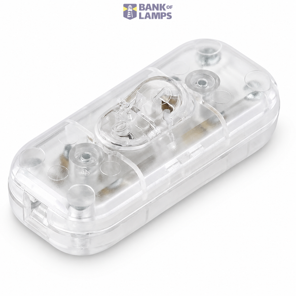Inline Cord Switch for Round Cable, 1-Pole, 2A, 250V, transparent image 1