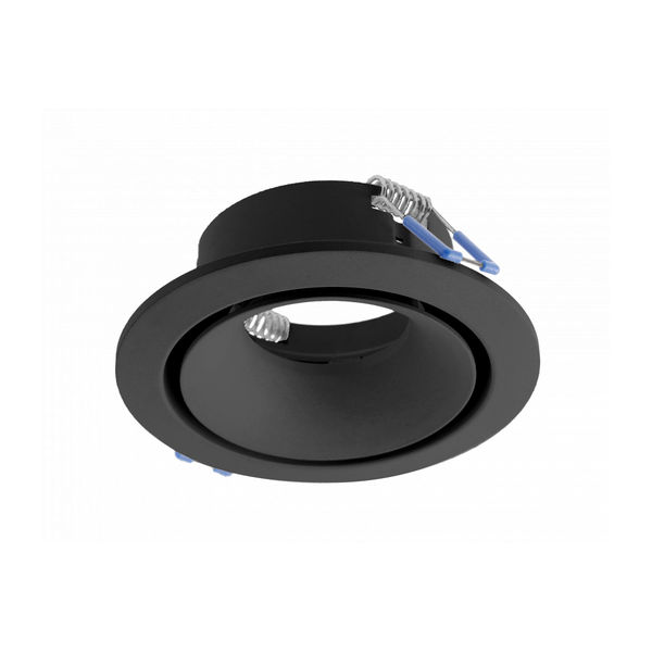 Spot luminaire housing CANNA, IP20, round, black image 1