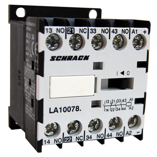 Mini Contactor 3NO+1NC, 3A, 400VAC image 1