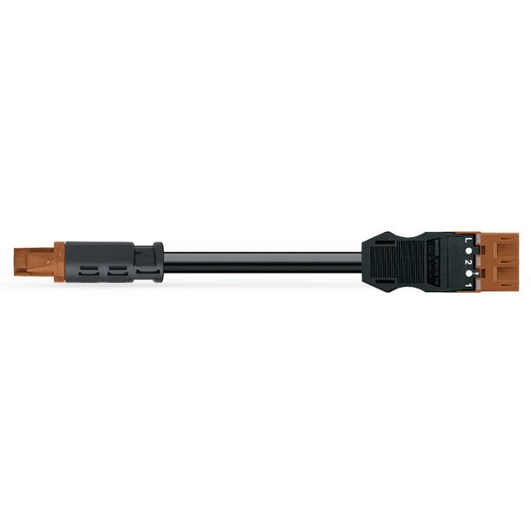 pre-assembled adapter cable Eca Socket/plug MIDI brown image 1
