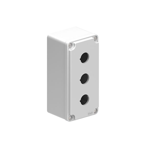 Control station, empty with no actuators, for 3 actuators. Grey cover image 1