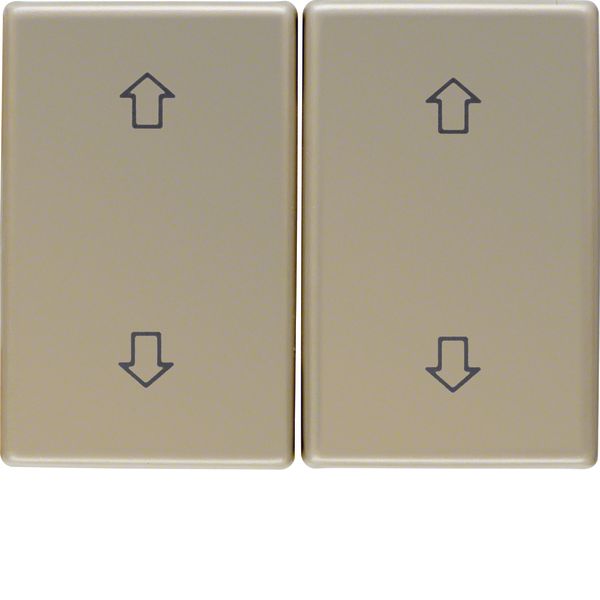 Rockers with imprinted symbol arrows, Arsys, light bronze, metal image 1