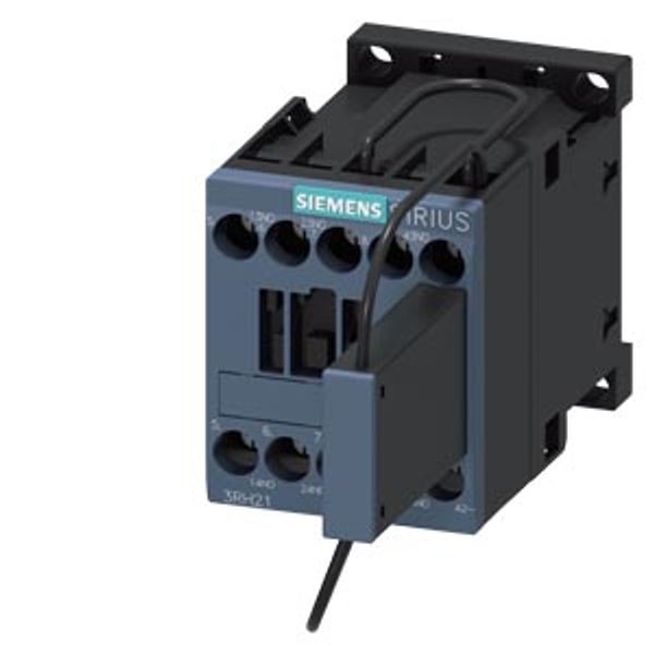 contactor relay railway, 3 NO, 125 V DC, 0.7-1.25* Us, with integrated suppressor diode, screw image 2