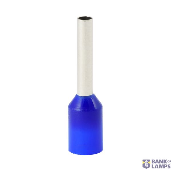 Single insulated sleeve terminal HI 1.5/10-ni blue, Al/Cu image 1