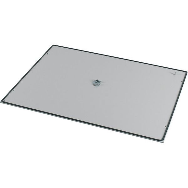 XLST5A858 Bottom-/top plate, closed Aluminum, for WxD = 850 x 800mm, IP55, grey image 2
