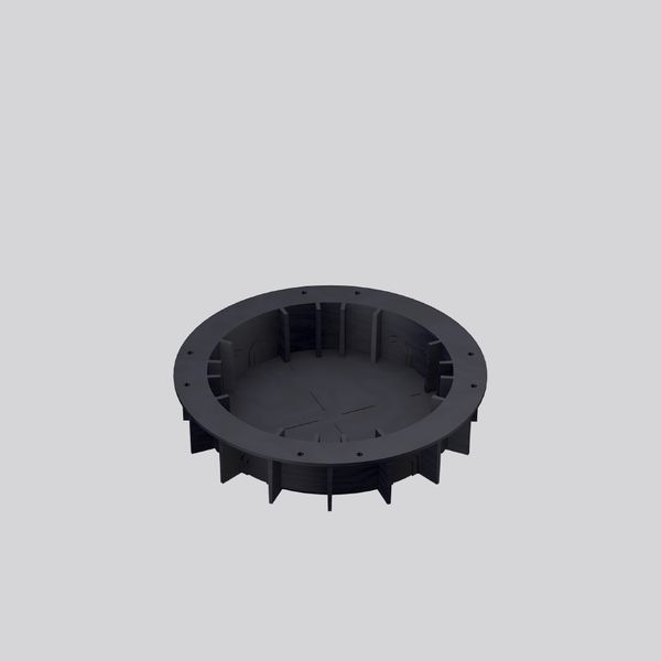 Anchoring tube D 300 H 60 colour: black image 2