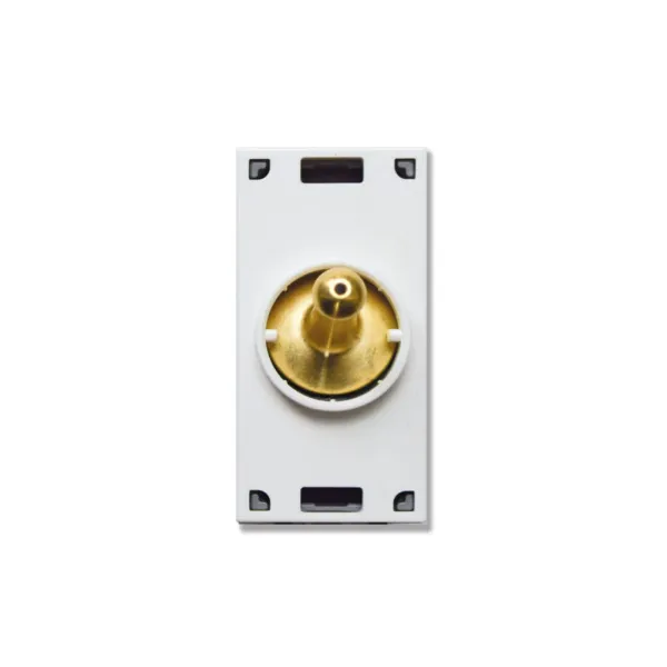 LIGHT.TOGGLE BRASS PUSHBUTT. 1P 10A image 1