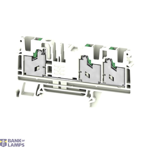 Feed-through terminal block, SNAP IN, white, 4 mm², 32 A, 1000 V, Numb image 1
