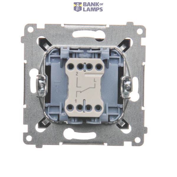 Single button for switches and push buttons, Bronze matt, metalic image 1