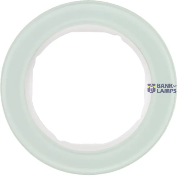 Single frame, R.Classic series, polar white glass, white plastic mounting material image 1