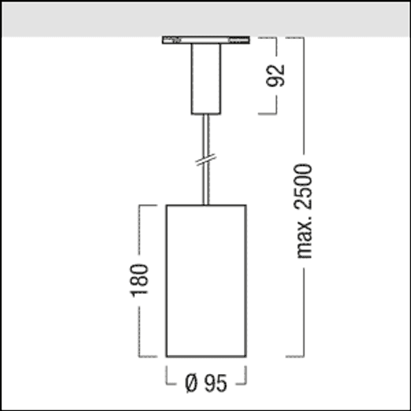 V2-P M 2500-FASH SWI 3CUC CWH SP WH WH - LED pendant spotlight image 3