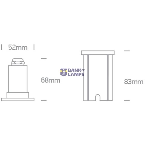 1W LED WW SS316 IP68 RECESSED UNDERWATER 24V image 2