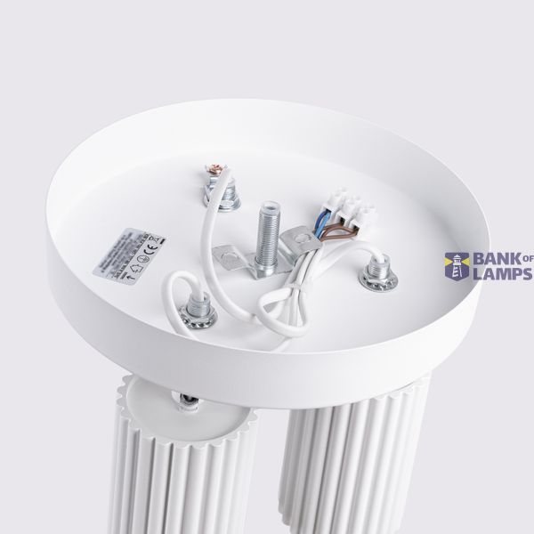 CARBON CEILING LAMP, REFLECTORS ON A ROUND ROSECAKE, 3XGU10, LIVING ROOM image 9