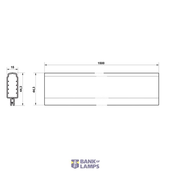 Busbar protection profile 12-30 x 10, 1,5 m image 3