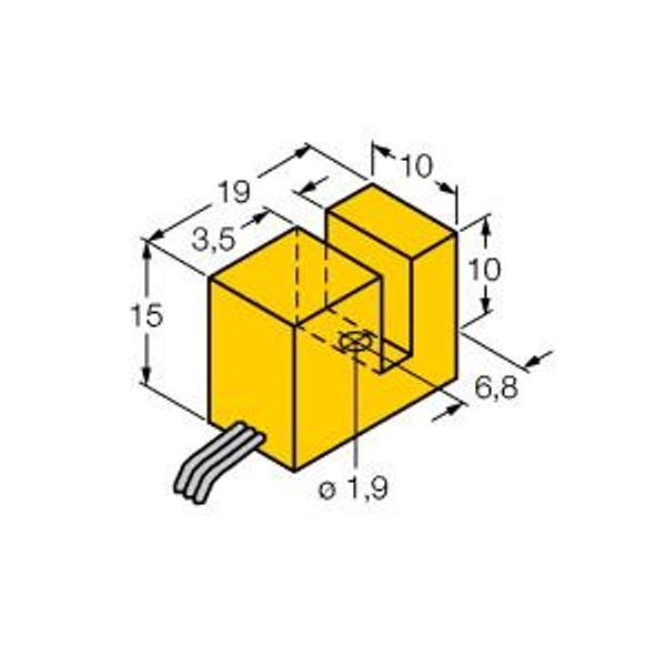 Inductive Sensor Slot-type   SI3.5-K10-AN7 image 1
