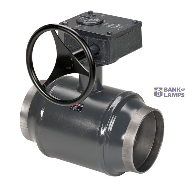 Ball valves, JIP-WW, RB, Worm gear, Reduced Bore, PN 25, DN 450, Welded image 1