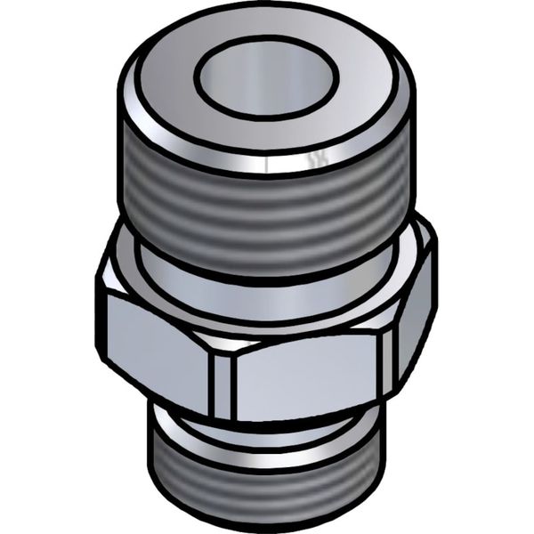 Nipple SS for sideconnection, G3/8"-1/2" image 1