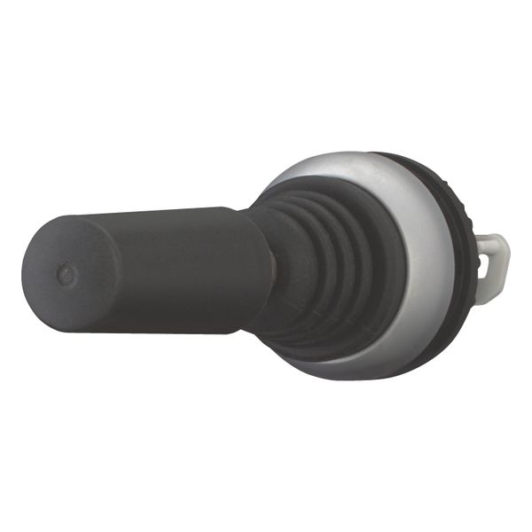 M22-WJS2V Joystick, with one operating point per operating direction, with metal shaft, 2 positions, Bezel: titanium, momentary, Vertical image 10