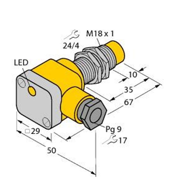 Inductive Sensor   NI10-G18SK-Y1X image 1