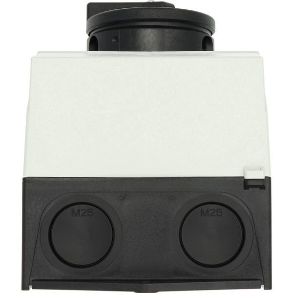 T3-4-8344/I2/SVB-SW Main switch, T3, 32 A, surface mounting, 4 contact unit(s), 8-pole, STOP function, With black rotary handle and locking ring, Lockable in the 0 (Off) image 3