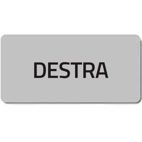 Adhesive label "DESTRA" image 1