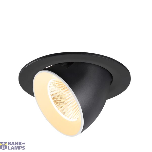 NUMINOS© GIMBLE L, recessed CL 3000K, 40ø IP20 round bl/wh image 1