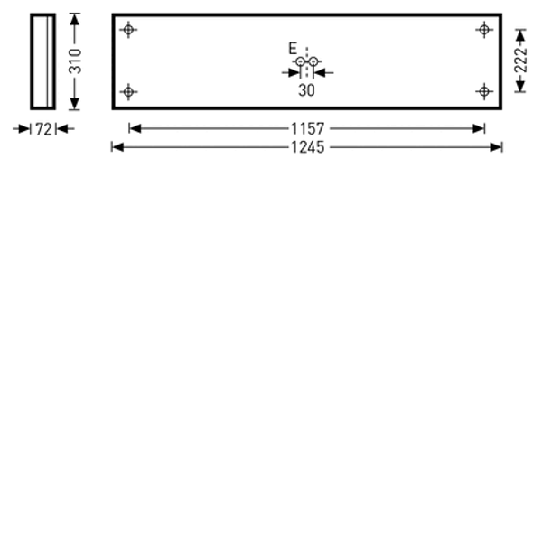 Surface-mounted luminaire Belviso D Prisms White ETDD 30W 3800lm Wide reduced glare UGR19 (W19) IK06 3 SDCM 6114051 image 1