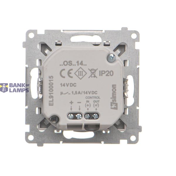 SOON ON SALE, SC/APC double fiber optic sockets, (module), Simon 24, IP20, cashmere image 2