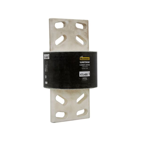 Eaton Bussmann series KTU fuse, 600V, 4000A, 200 kAIC at 600 Vac, Non Indicating, Current-limiting, Fast Acting Fuse, Bolted blade end X bolted blade end, Class L, Bolt, Melamine glass tube, Silver-plated end bells image 17
