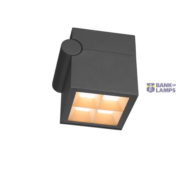 S-CUBE, wall and ceiling-mounted light, 2700/3000K, 15W, PHASE, 80°, anthracite image 4