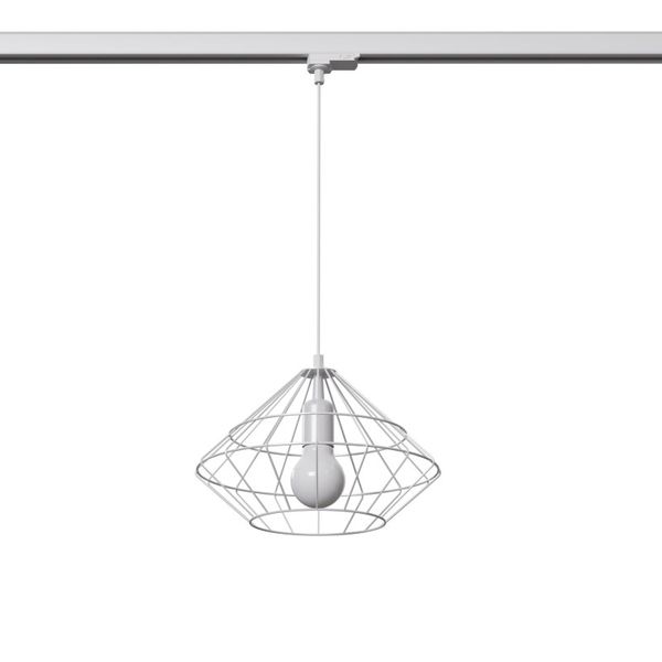 HANGING LAMP 3 PHASE UMBERTO WHITE E27 4000K 7.5W 690LM image 1